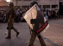 Delhi Police during the Delhi Riots in February 2020