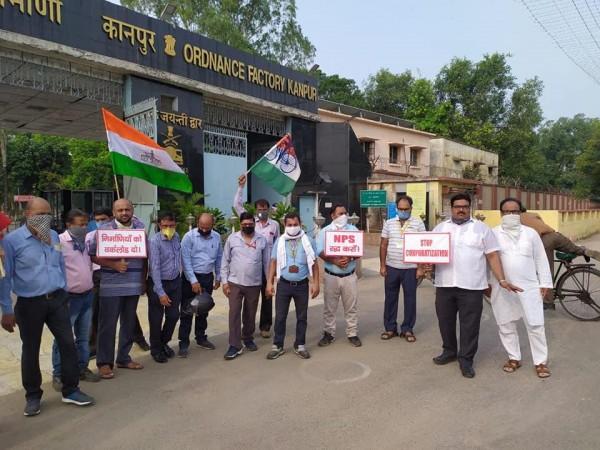 OFB Workers union agitating against corporatization ordnance factory board