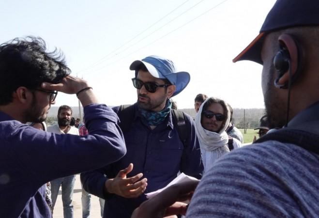 Amit Masurkar during the filming of Sherni in Madhya Pradesh Amit Masurkar during the filming of Sherni in Madhya Pradesh