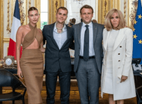 Hailey, Justin, Emmanuel Macron