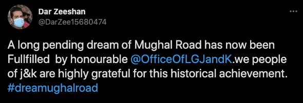j&K LG reopens mughal road