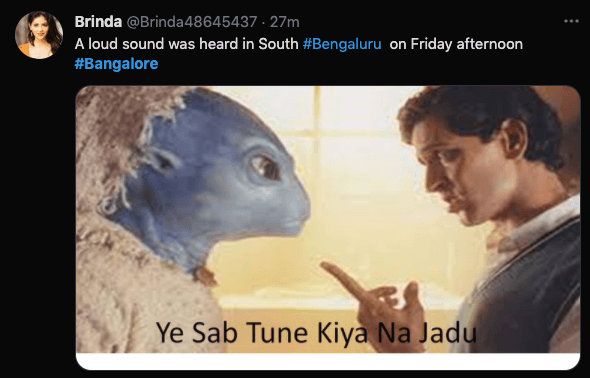 Loud sound heard in Bengaluru; sonic boom, explosion or earthquake, netizens wonder [reactions]