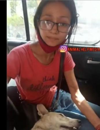 A video grab of the viral video of the cruelty against the deceased dog A video grab of the viral video of the cruelty against the deceased dog