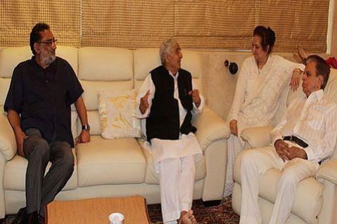 Mufti meeting Dilip Kumar