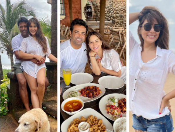 Leander Paes, Kim Sharma Leander Paes, Kim Sharma