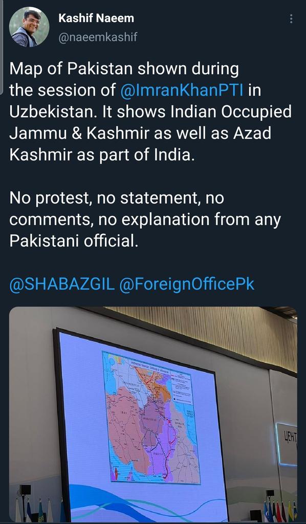 Correct map of J&K shown at Uzbekistan summit; Imran Khan's silence says it all [reactions]