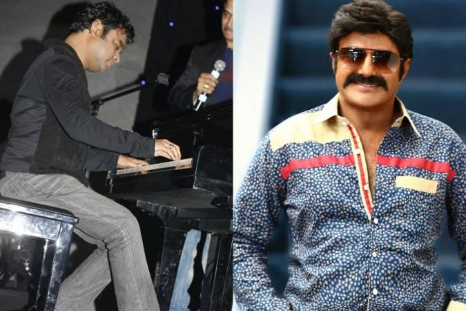 AR Rahman and Balakrishna. AR Rahman and Balakrishna