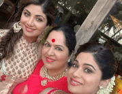 Shilpa Shetty with family