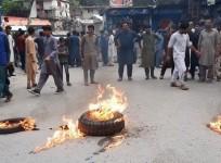 PoJK residents holding protest