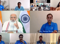 PM Modi with Olympic stars