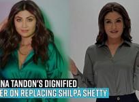 Raveena Tandon's dignified answer on replacing Shilpa Shetty on Super Dancer 4