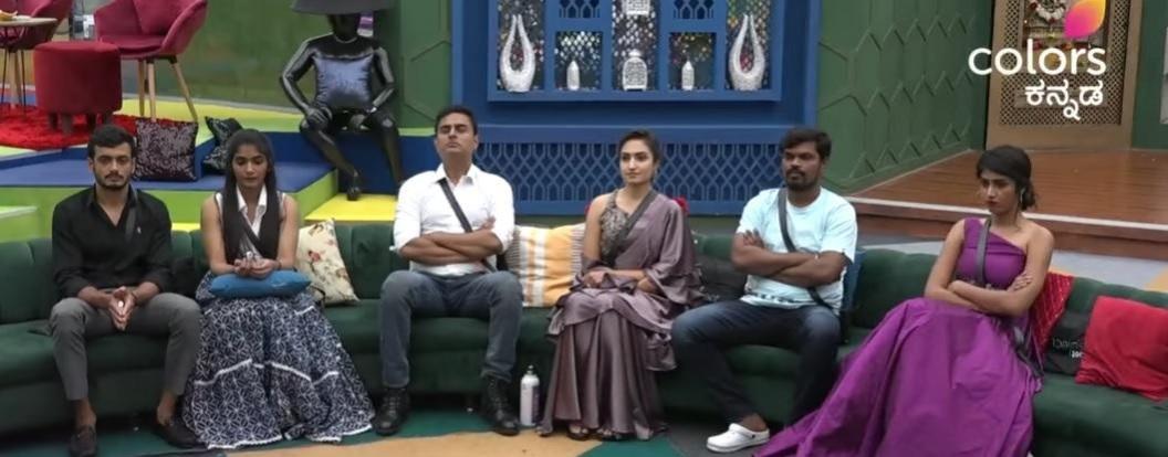The six Bigg Boss Kannada contestants in the danger zone. Divya Suresh