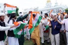 STs celebrating abrogation of Article 370