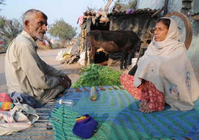 A refugee family living in the outskirt of Jammu city West Pak refugees