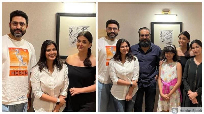 Varalaxmi Sarathkumar with Aishwarya Rai Bachchan Family. Varalaxmi Sarathkumar with Aishwarya Rai Bachchan Family