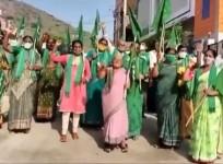Large number of police personnel have been deployed in the villages since Saturday evening to foil the protests.