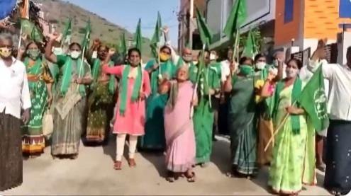 Large number of police personnel have been deployed in the villages since Saturday evening to foil the protests.