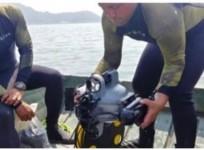 Images of the search operation being undertaken at Ranjit Sagar Dam