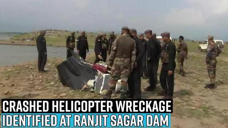 Crashed helicopter wreckage identified at Ranjit Sagar dam