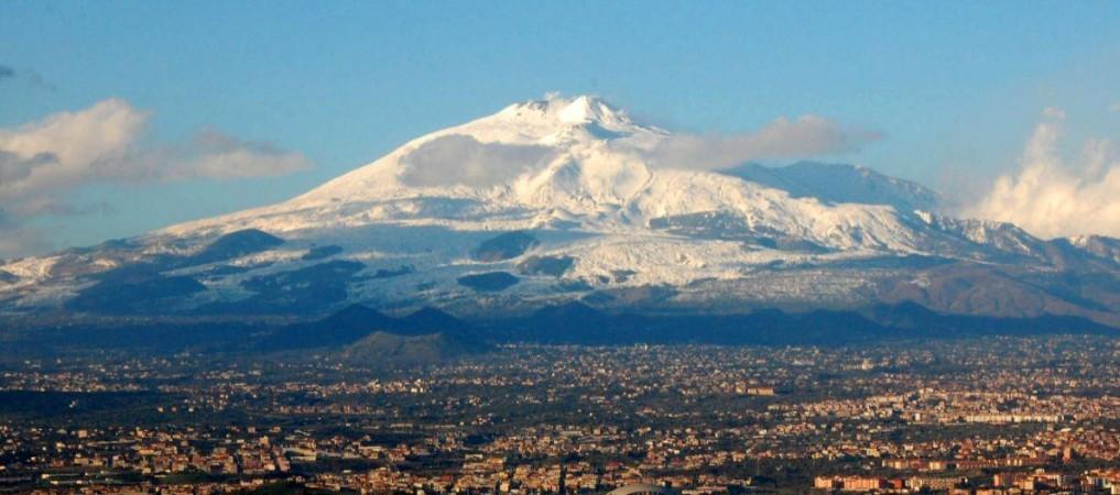 Mount Etna and the city of Catania, Italy (Representational Picture) Mount Etna