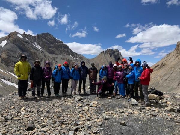 An image of the team captured during the expedition An image of the team captured during the expedition