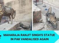 Maharaja Ranjit Singh's statue in PAK vandalised