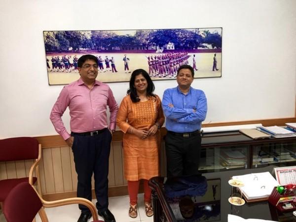 K'taka IPS officers salute their lady cadre mate discharging duties in Afghanistan
