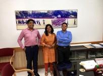 K'taka IPS officers salute their lady cadre mate discharging duties in Afghanistan