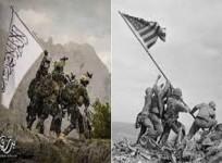 Taliban mocks America with iconic World War II photo