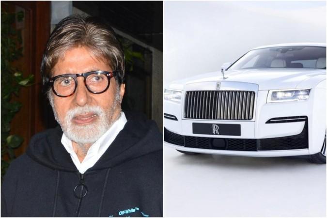 Amitabh Bachchan (Left), Rolls Royce Representational Image (Right) Amitabh Bachchan Rolls Royce