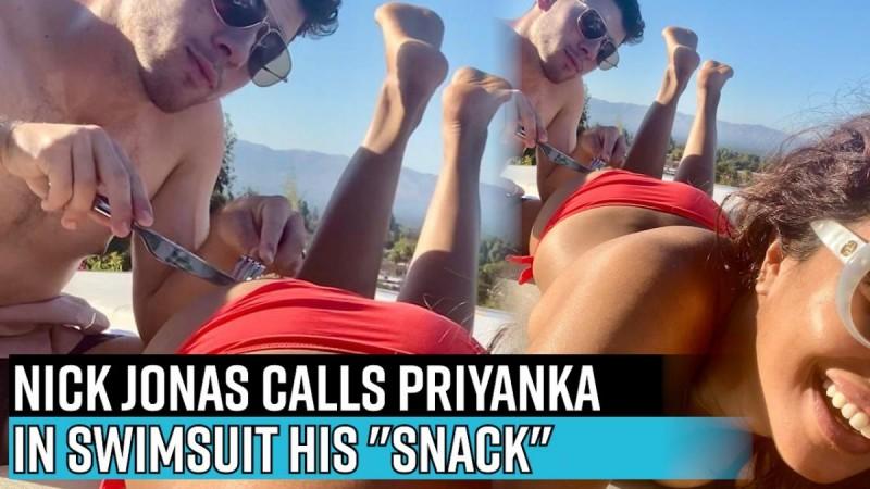 Nick Jonas calls Priyanka Chopra in swimsuit his