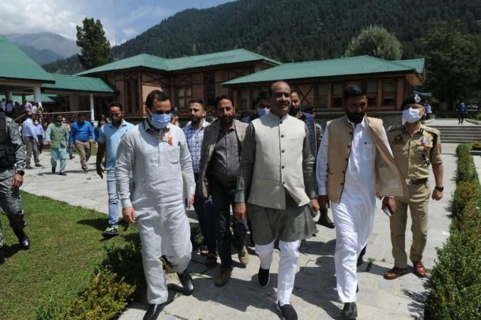 Lok Sabha Speaker Om Birla with Panchayat members