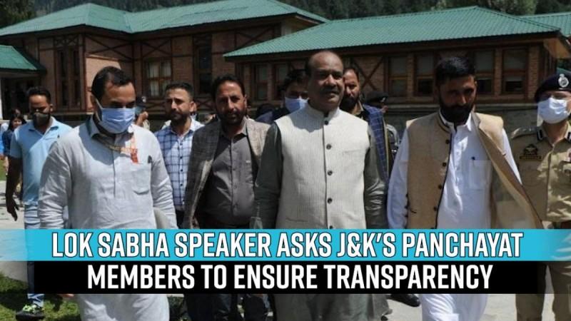 Lok Sabha Speaker asks J&K's Panchayat members to ensure transparency in grassroots democracy