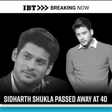 Popular television and film actor Sidharth Shukla passed away