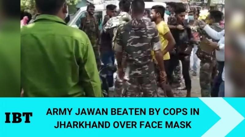 Indian Army jawan beaten up by cops in Jharkhand for not wearing mask; spark