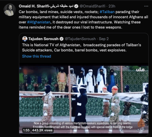 Taliban's military parade showcases suicide vests, car bombs, yellow ...