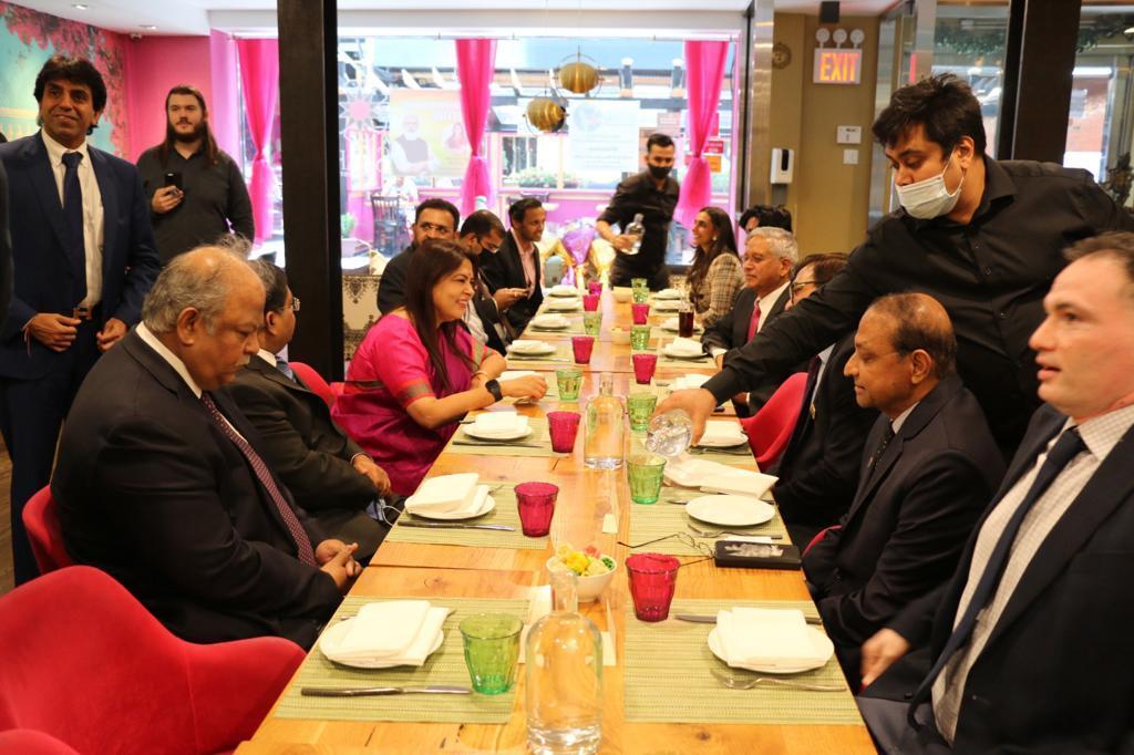 PM Modi's Jan Ashirwad reaches NYC; MoS MEA Meenakshi Lekhi meets diaspora