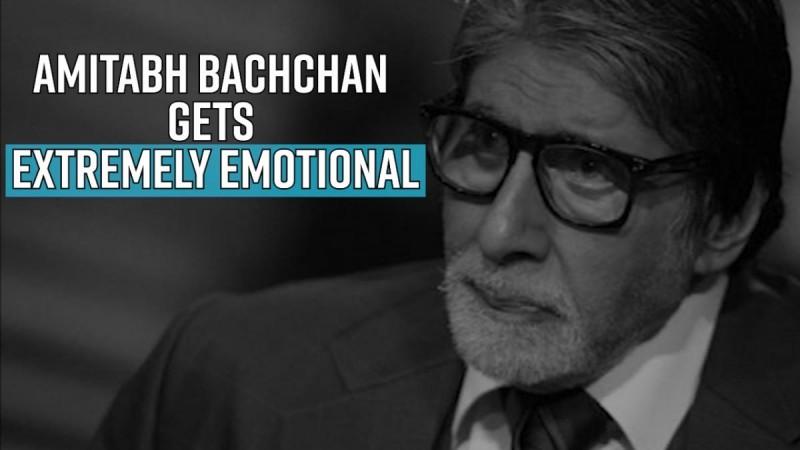 Amitabh Bachchan gets extremely emotional