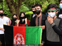 Afghanistan students in Bengaluru protest against Pakistan