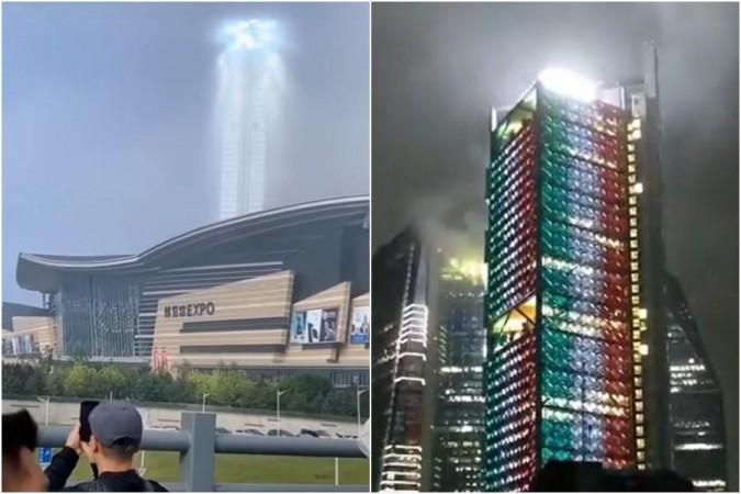 Sky event in China (Left) and Mexico (Right) sky events in China and Mexico