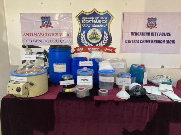 Drug factory discovered in Bengaluru, narcotics worth Rs 2 cr seized