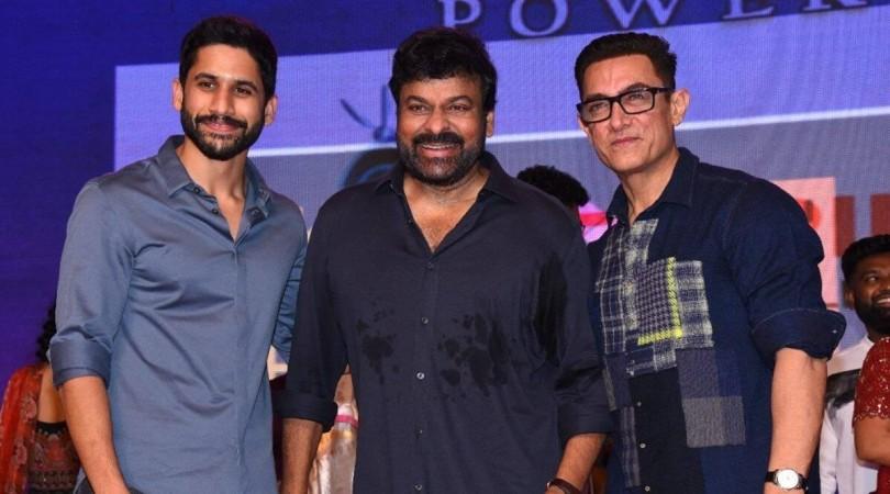 Naga Chaitanya, Chiranjeevi, and Aamir Khan Naga Chaitanya, Chiranjeevi, and Aamir Khan