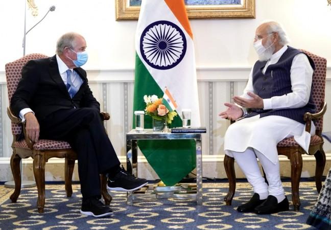 Modi meets Blackstone CEO Modi meets American CEOs