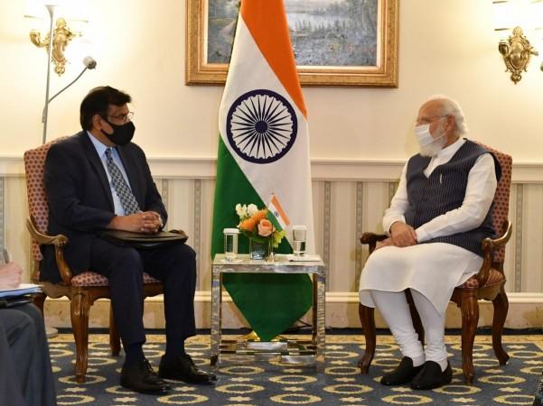 Modi Meets General Atomics Chief Exec Modi Meets General Atomics Chief Exec