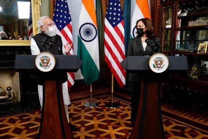 Modi meets Harris ahead of first-ever in-person quad summit Modi meets Kamala Harris