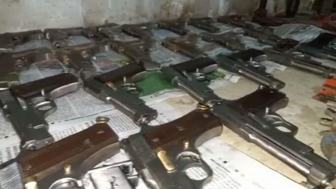 Huge cache of weapons seized under 'Operation Disarm' by TN Police Huge cache of weapons seized under 'Operation Disarm' by TN Police