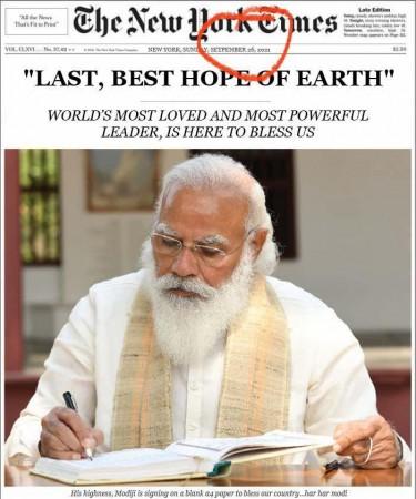 Fact check: NYT article on PM Modi is fake; poorly photoshopped image goes viral
