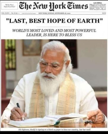 Fact check: NYT did not eulogise PM Modi after US visit; fake image goes viral
