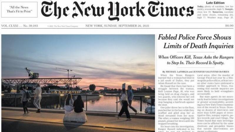 NYT's late-edition dated: Sunday, September 26, 2021 Fact check: NYT did not eulogise PM Modi after US visit; fake image goes viral