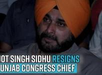 Navjot Singh Sidhu resigns as Punjab Congress chief